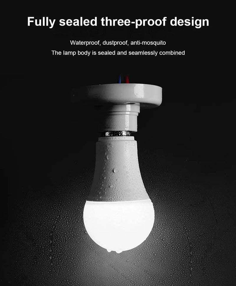 1pc Motion Sensor LED Bulb 6W 9W 12W 15W 18W 20W E27 Radar Sensor Light Lamp Lamparas 110V 220V For Home Stair Pathway