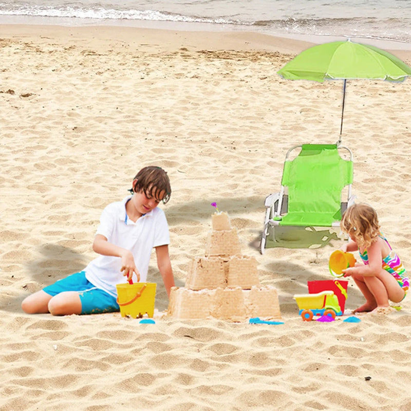 cadeiras e guarda-sóis dobráveis portáteis para praia ao ar livre, espreguiçadeiras multifuncionais para crianças, acessórios de jardim