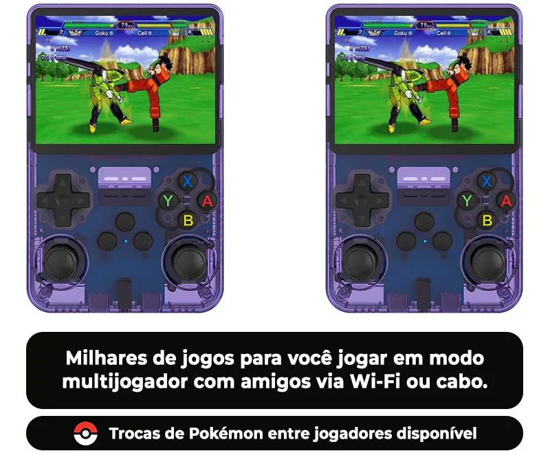 Portátil R36S™ Original - 21.500 Jogos de 20+ Consoles