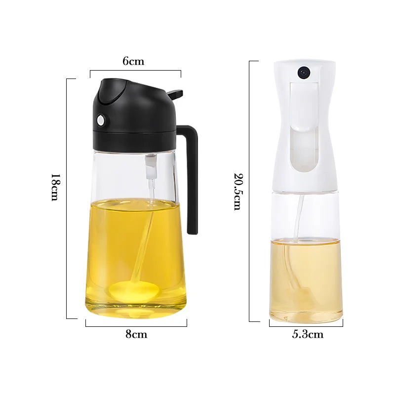 Novo spray de óleo de plástico de 500ml, frasco pulverizador atomizado para perda de gordura, artefato de óleo, frasco pulverizador para churrasco, ferramenta de cozinha