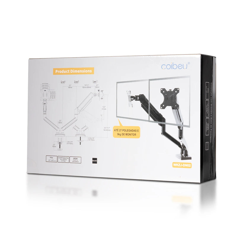 Suporte de monitor de braço articulado para mesa, monitor de movimento total, braço de mola mecânico, suporte de alumínio Mon ITOR