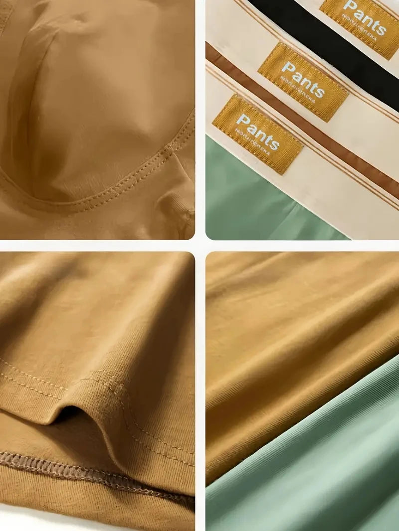 3 peças Cuecas Masculinas Boxer de Algodão Cueca Masculina Boxer Respirável U Convexo Cuecas Masculinas Sexy Trunks