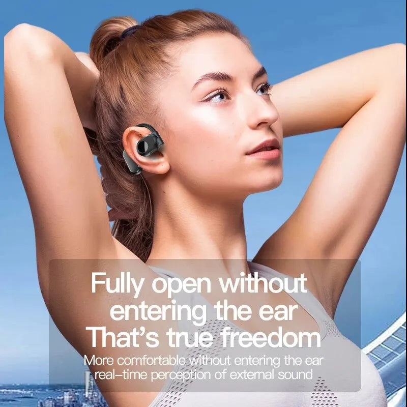 Fones de ouvido sem fio Fone de ouvido Bluetooth com microfone Fones de ouvido com cancelamento de ruído mãos-livres de condução óssea Fohr Driving Audifonos
