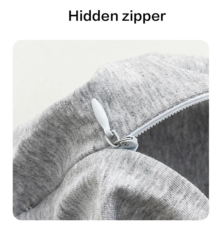 Travesseiro de pescoço de espuma viscoelástica multifuncional, travesseiro de viagem macio com recuperação lenta para dormir, massagem para a saúde cervical e travesseiros para cochilo