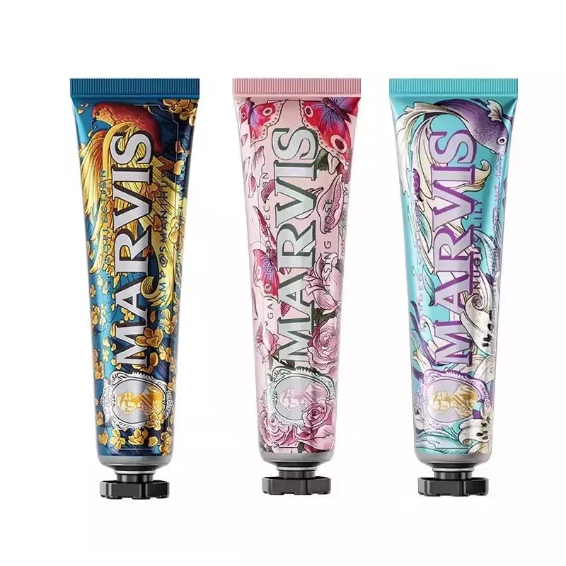 85ml Itália original Marvis creme dental clareador menta refresca hálito remove manchas creme dental clareador de dentes 1 peça