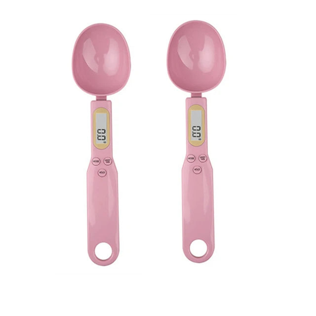 Mini balança de colher digital para cozinha balança eletrônica de alimentos LCD 0,1-500g farinha para cozinhar leite café pó peso medida colher