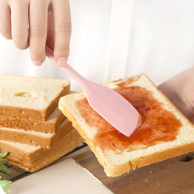 Espátula de creme de silicone Espátula de manteiga antiaderente Utensílios de cozinha resistentes ao calor Utensílios para assar bolos DIY