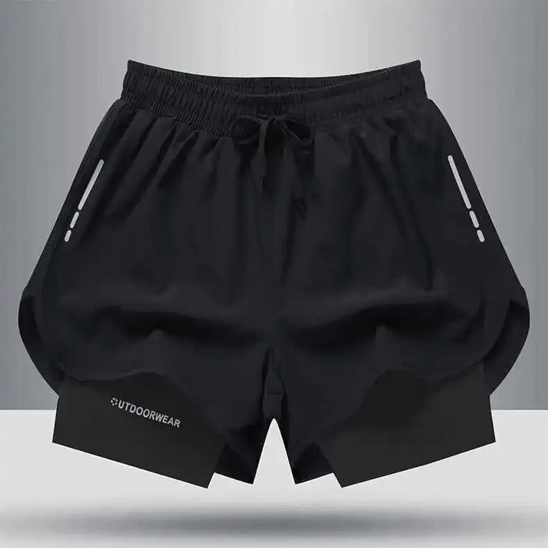 5/1Shorts esportivos masculinos Aloe Pants, calções de banho de duas camadas: estilosos, de secagem rápida e confortáveis para praia, piscina e fontes termais!
