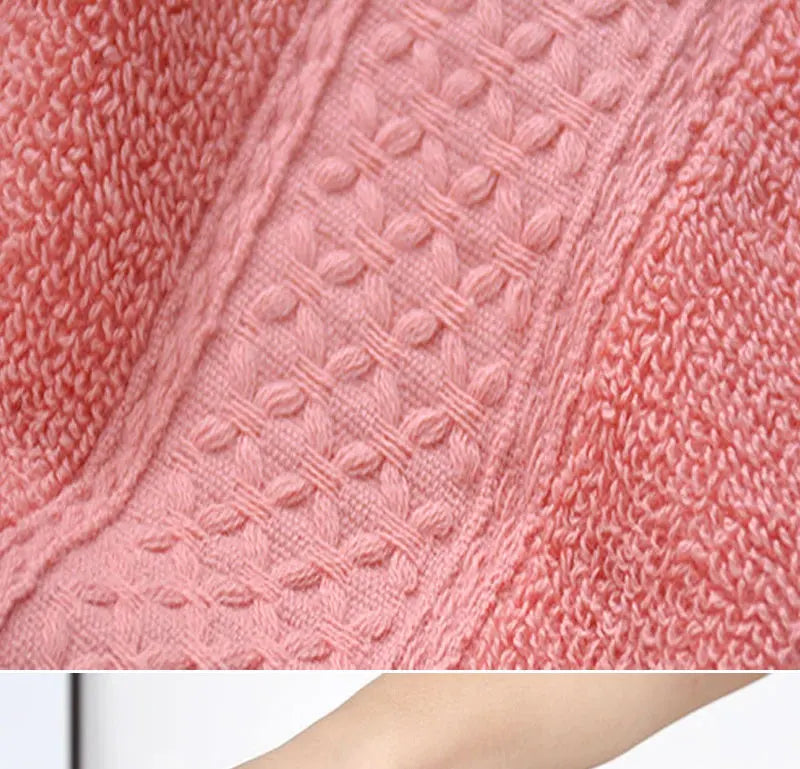 Nova toalha doméstica espessada 100% algodão puro, toalha de banho macia e absorvente para adultos, toalha grande para adultos em jacquard de cor lisa