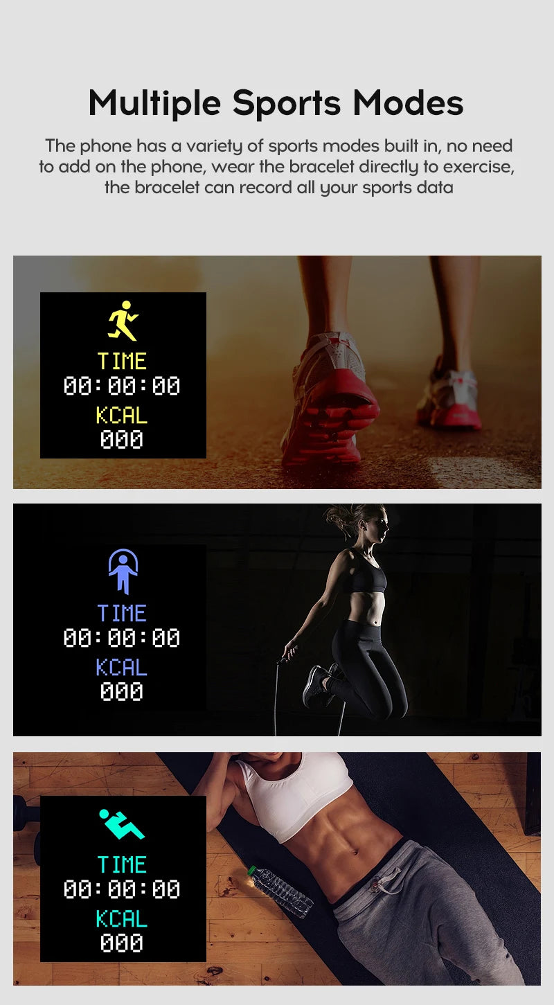 Relógio inteligente multifuncional masculino e feminino com conexão Bluetooth, pulseira esportiva para música e fitness, monitoramento do sono, relógio inteligente D20