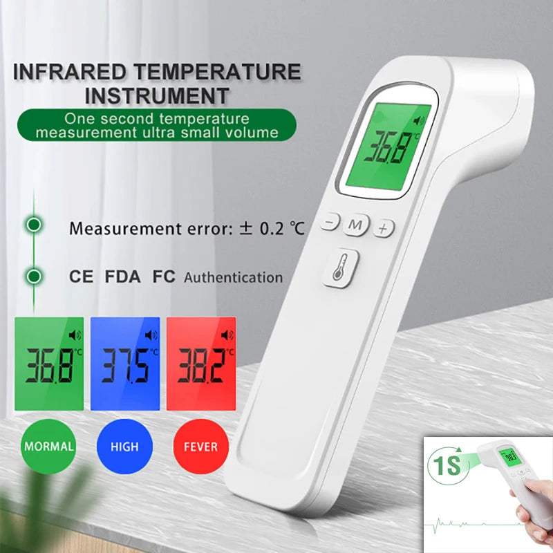 Termômetro infravermelho digital LCD medição corporal crianças adulto febre IR crianças sem contato termo o metro