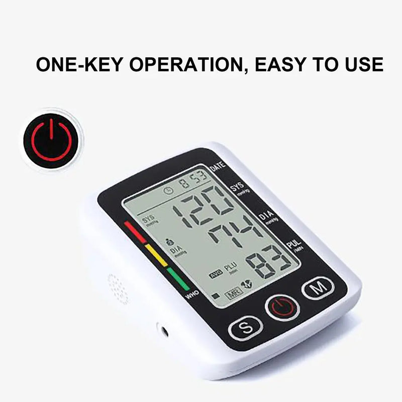 tens medidor de IO medidor de frequência cardíaca medidor de pulso monitor de PA medidor de pressão arterial digital de braço saudável manguito médico automático tonômetro de pressão