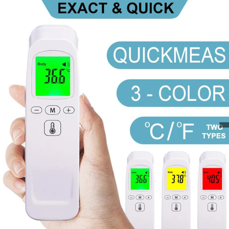 Termômetro infravermelho digital LCD medição corporal crianças adulto febre IR crianças sem contato termo o metro