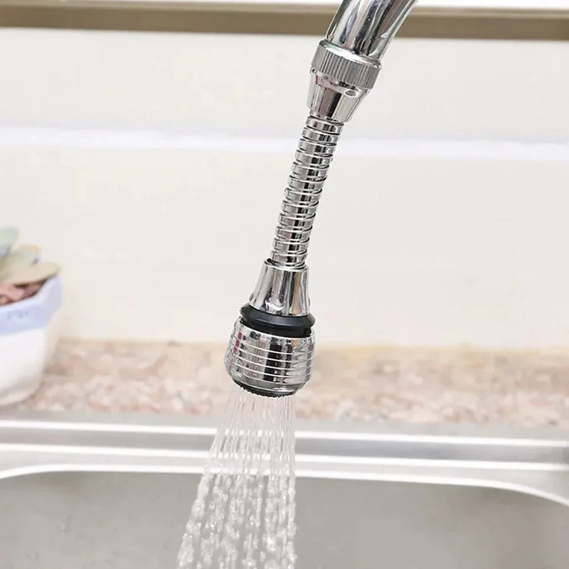 Torneira de cozinha de aço inoxidável, dispositivo de economia de água, extensor de torneira rotativo à prova de respingos, extensor de borbulhador