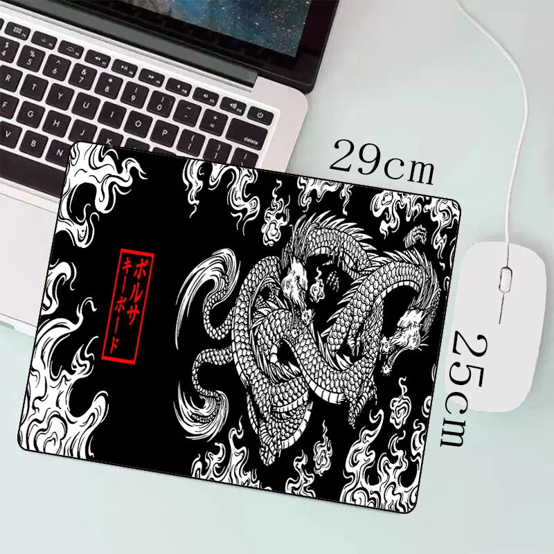 Mousepad grande para jogos com dragão japonês XXL Teclado Gamer Mouse Pad na mesa Tapete de mesa rápido Anime 900x400 700x300 Mouse Pads