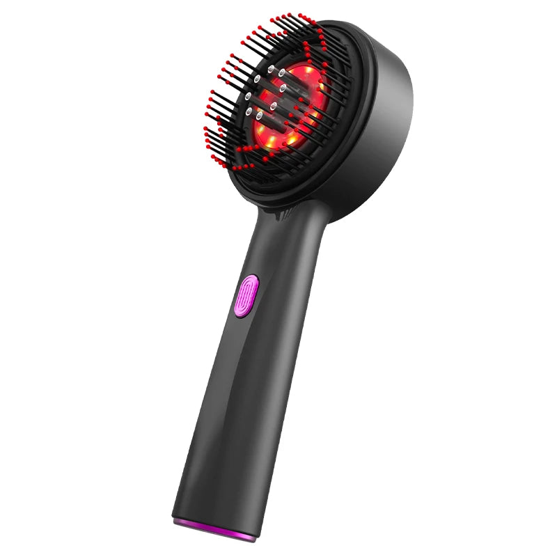 Escova elétrica para crescimento capilar com máquina de luz infravermelha Apro point massagem no couro cabeludo exercício anti-queda de cabelo esfregão de cabelo com oitenta