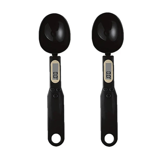 Mini balança de colher digital para cozinha balança eletrônica de alimentos LCD 0,1-500g farinha para cozinhar leite café pó peso medida colher