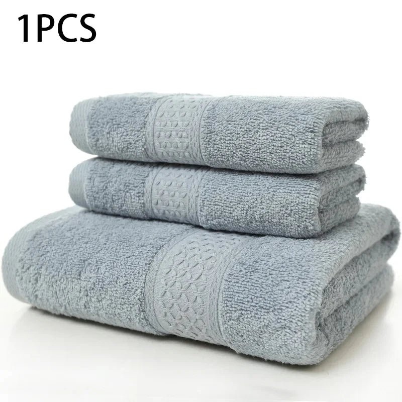 Nova toalha doméstica espessada 100% algodão puro, toalha de banho macia e absorvente para adultos, toalha grande para adultos em jacquard de cor lisa
