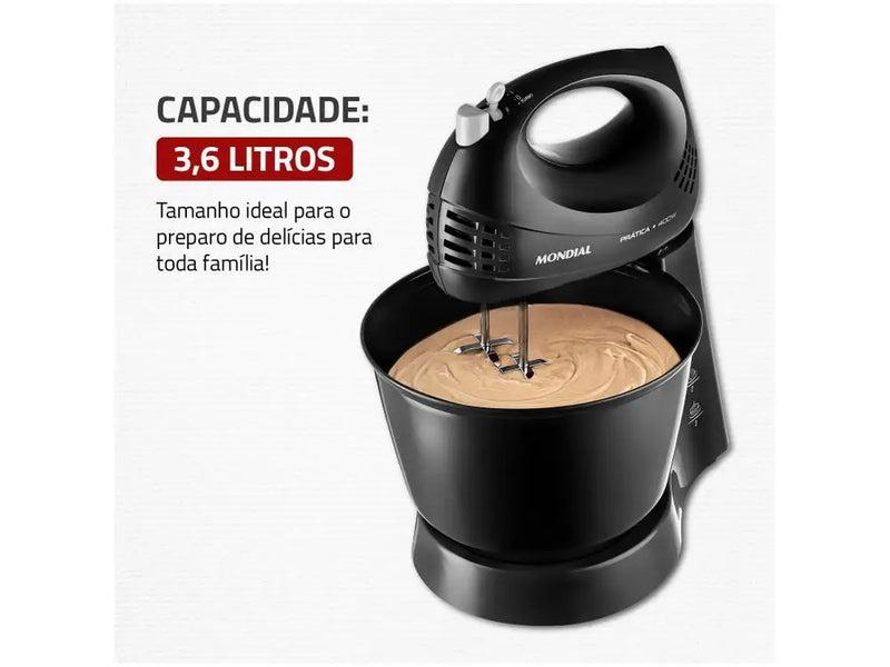Misturador Mondial Practice B-44-B 400W Preto - 110V