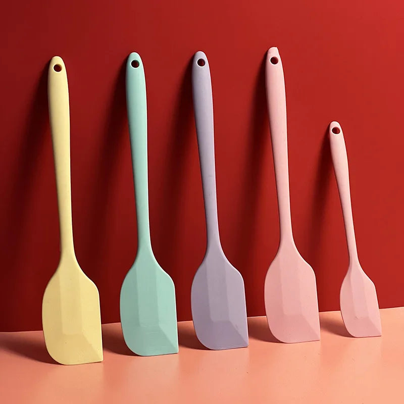 Espátula de creme de silicone Espátula de manteiga antiaderente Utensílios de cozinha resistentes ao calor Utensílios para assar bolos DIY
