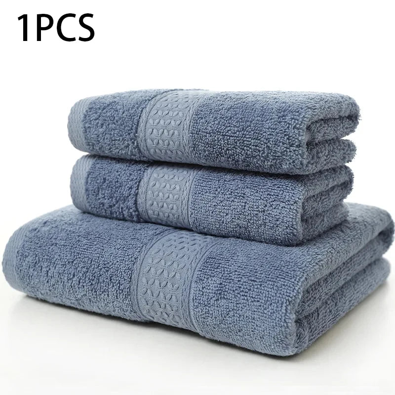 Nova toalha doméstica espessada 100% algodão puro, toalha de banho macia e absorvente para adultos, toalha grande para adultos em jacquard de cor lisa