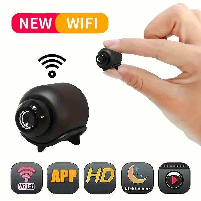 Mini câmera WiFi 1080PhD, segurança interna, vigilância, monitor de bebê, visão noturna, filmadora IP CAM, gravador de áudio e vídeo