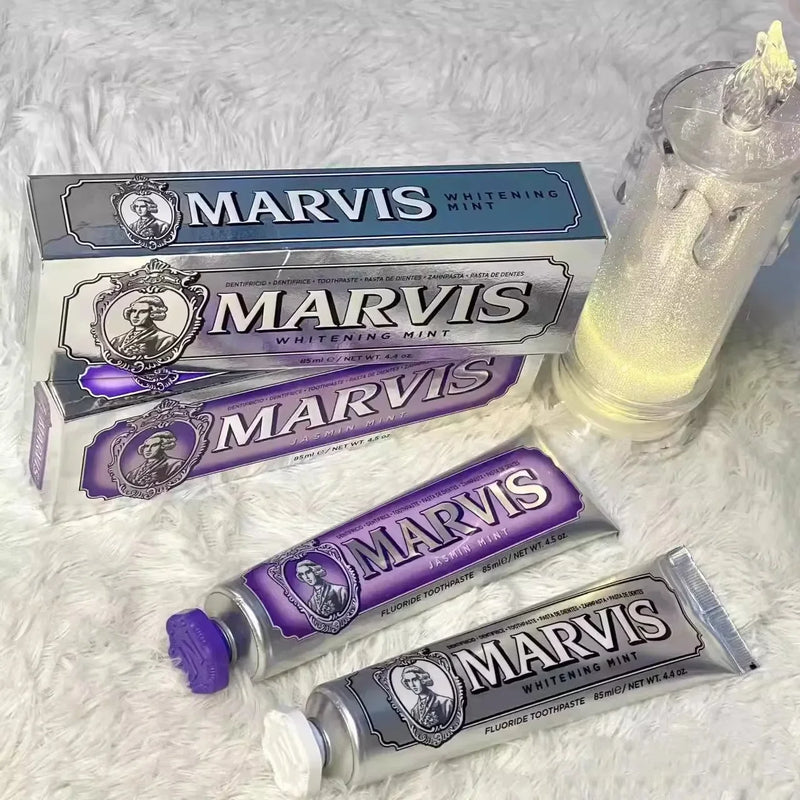 85ml Itália original Marvis creme dental clareador menta refresca hálito remove manchas creme dental clareador de dentes 1 peça