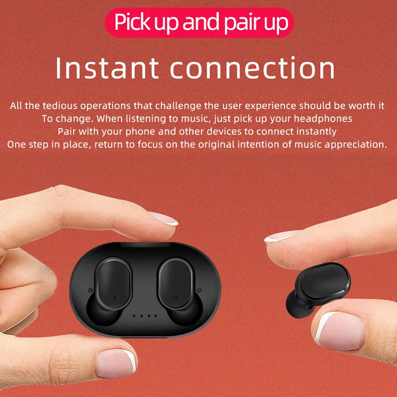 Fones de ouvido sem fio originais A6St WS, fones de ouvido Bluetooth, esportivos estéreo F one, fones de ouvido Bluetooth