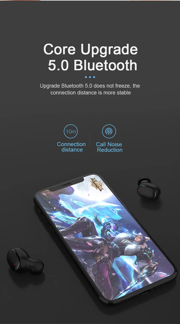 Fones de ouvido sem fio originais A6St WS, fones de ouvido Bluetooth, esportivos estéreo F one, fones de ouvido Bluetooth