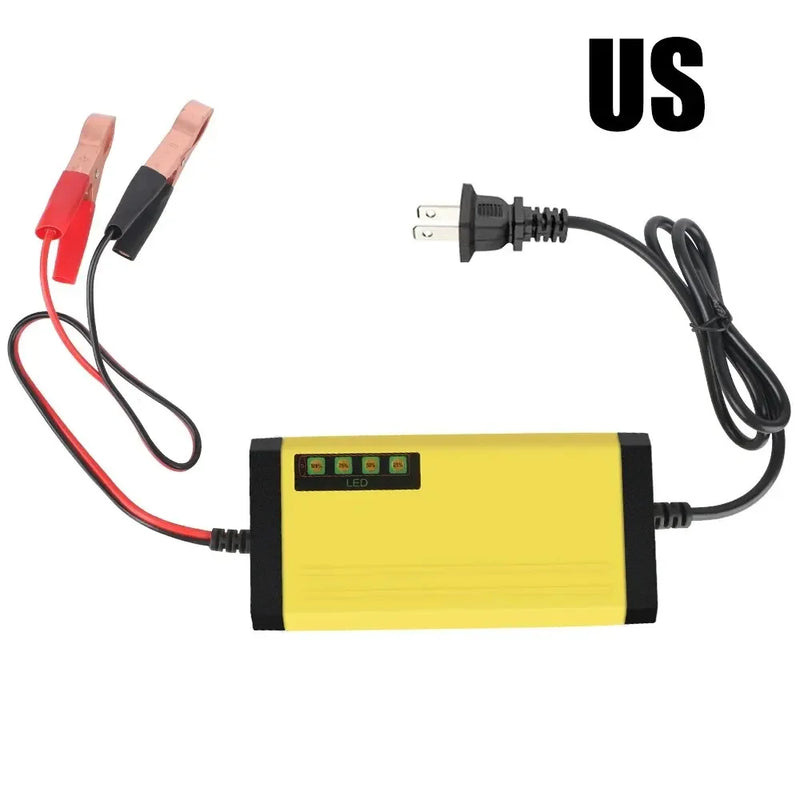 Carregador de bateria de carro 12V 2A 220V Power Puls Carregador de reparo de bateria de chumbo-ácido seca e úmida Carregador de bateria de caminhão para moto com display LED