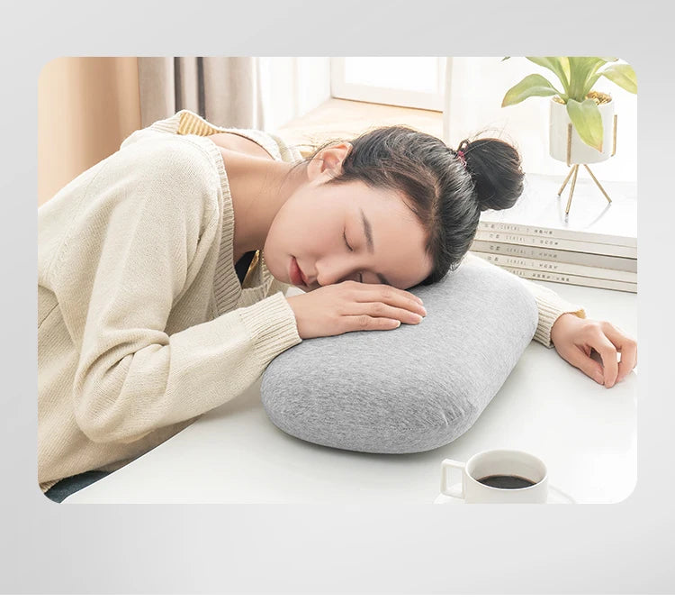 Travesseiro de pescoço de espuma viscoelástica multifuncional, travesseiro de viagem macio com recuperação lenta para dormir, massagem para a saúde cervical e travesseiros para cochilo