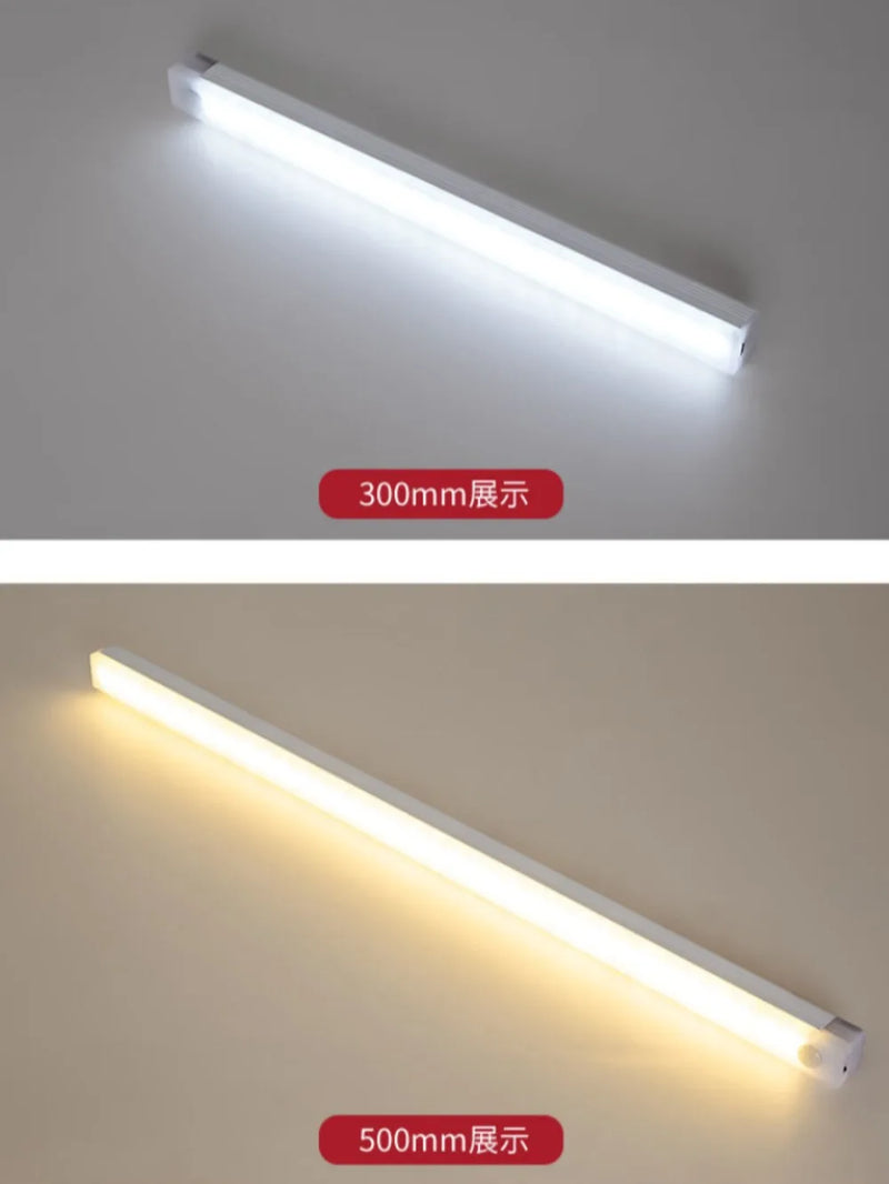 Sensor de movimento PIR Lâmpada LED portátil recarregável Iluminação interna portátil Lâmpadas USB Luzes Bateria Luz
