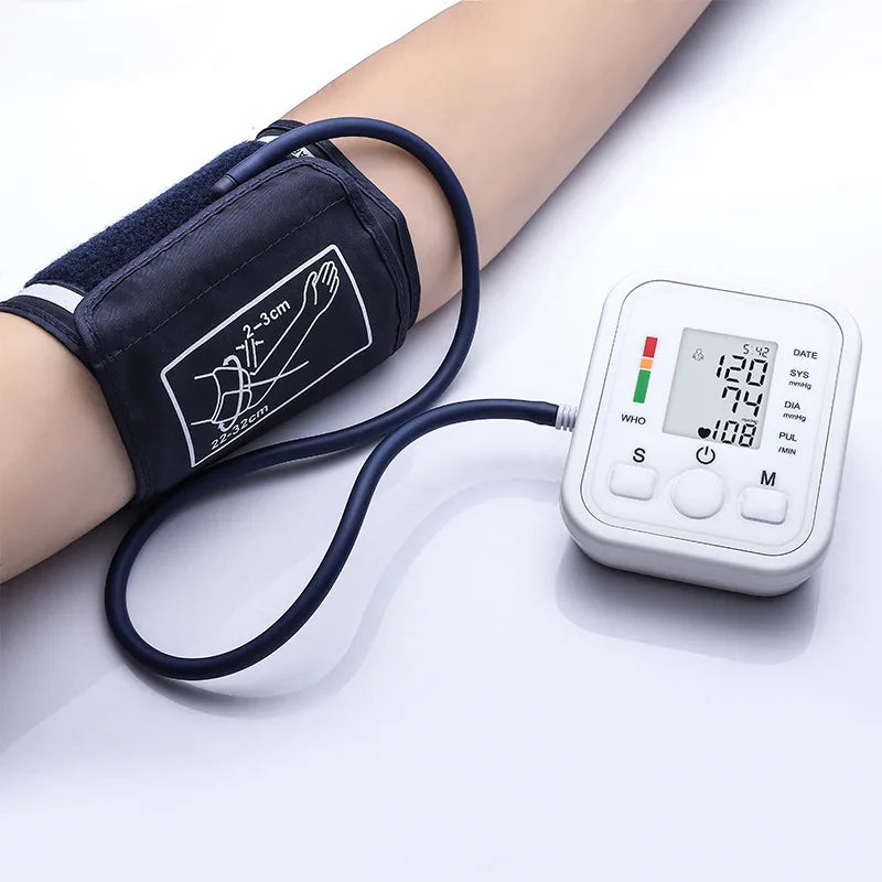 tens medidor de IO medidor de frequência cardíaca medidor de pulso monitor de PA medidor de pressão arterial digital de braço saudável manguito médico automático tonômetro de pressão