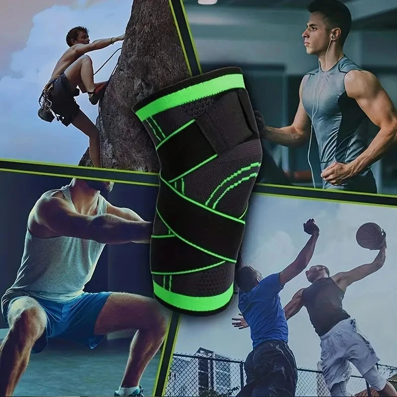1 peça de joelheira de compressão respirável para esportes e suporte articular - protetor de joelho altamente elástico para fitness e levantamento de peso