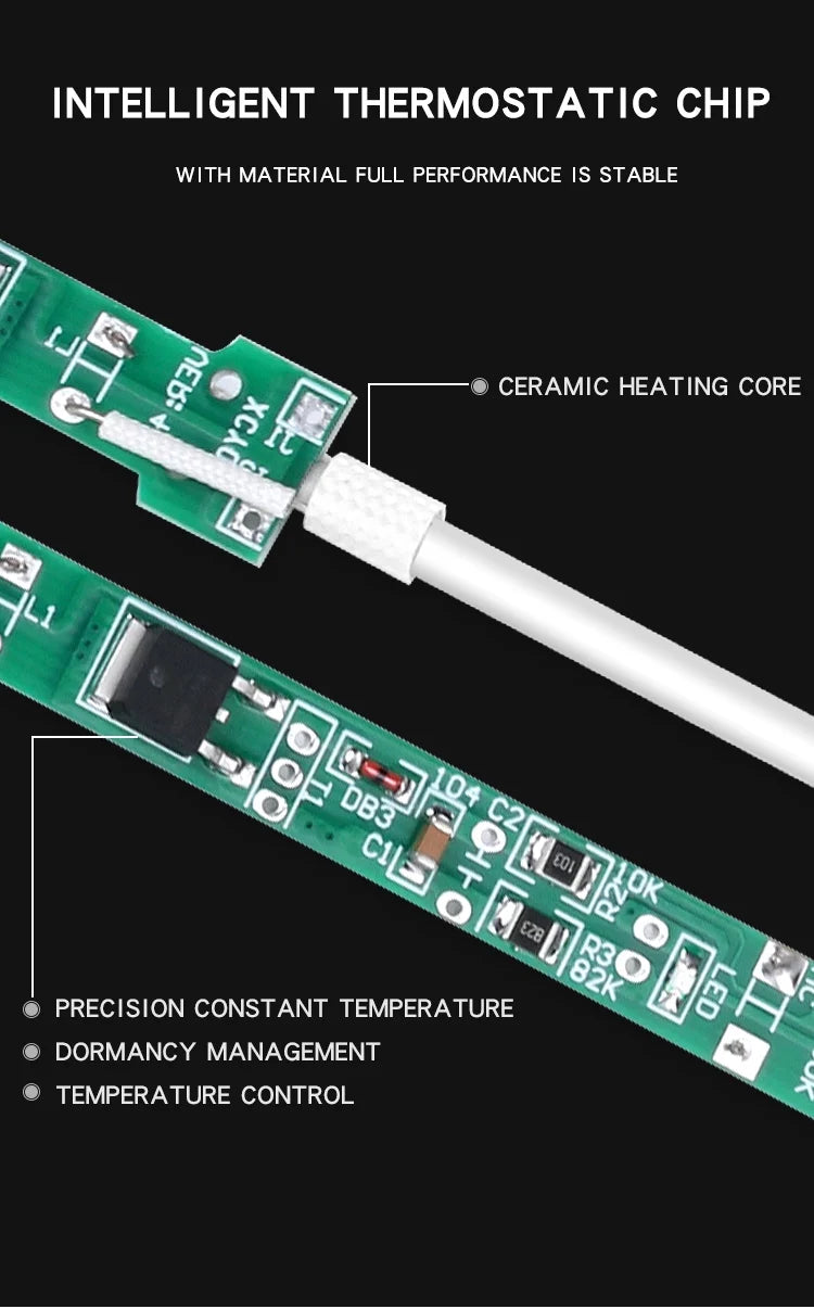 Ferro de solda elétrico com temperatura ajustável de 60 W para reparo de solda. Pontas de caneta de aquecimento para estação de trabalho não devem ser BosLook.