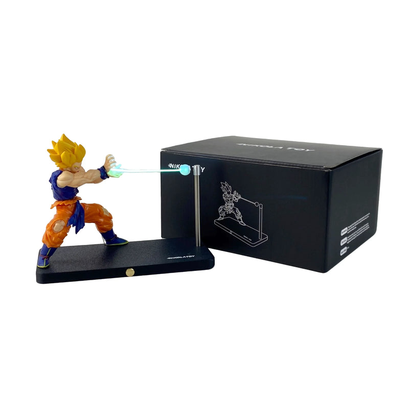 Em estoque NikolaToy Dragon Ball Kakarotto Son Goku Kamehameha Wave Lâmpada de luz magnética Modelo Ornamento Anime Brinquedos periféricos Presentes