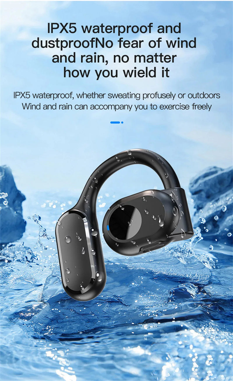 Fones de ouvido sem fio Fone de ouvido Bluetooth com microfone Fones de ouvido com cancelamento de ruído mãos-livres de condução óssea Fohr Driving Audifonos