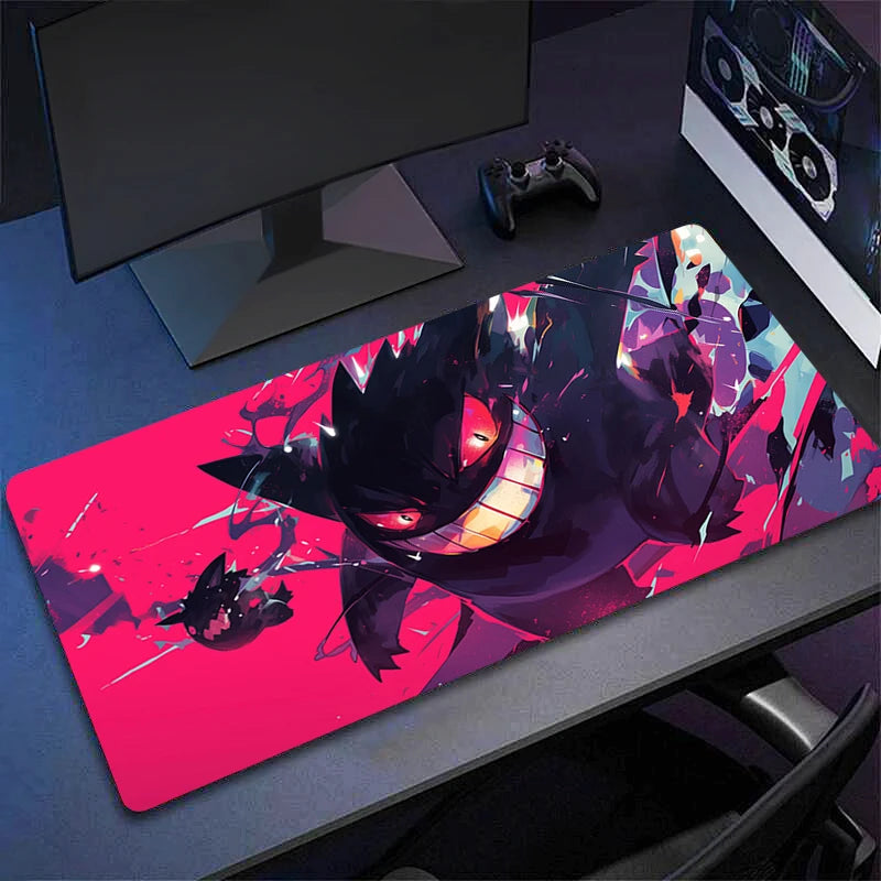Mouse pad fofo de anime G-gengar Gamer Mousepads Mousepad grande para jogos Tapete de teclado grande para mesa para computador Laptop Mouse pads XXL