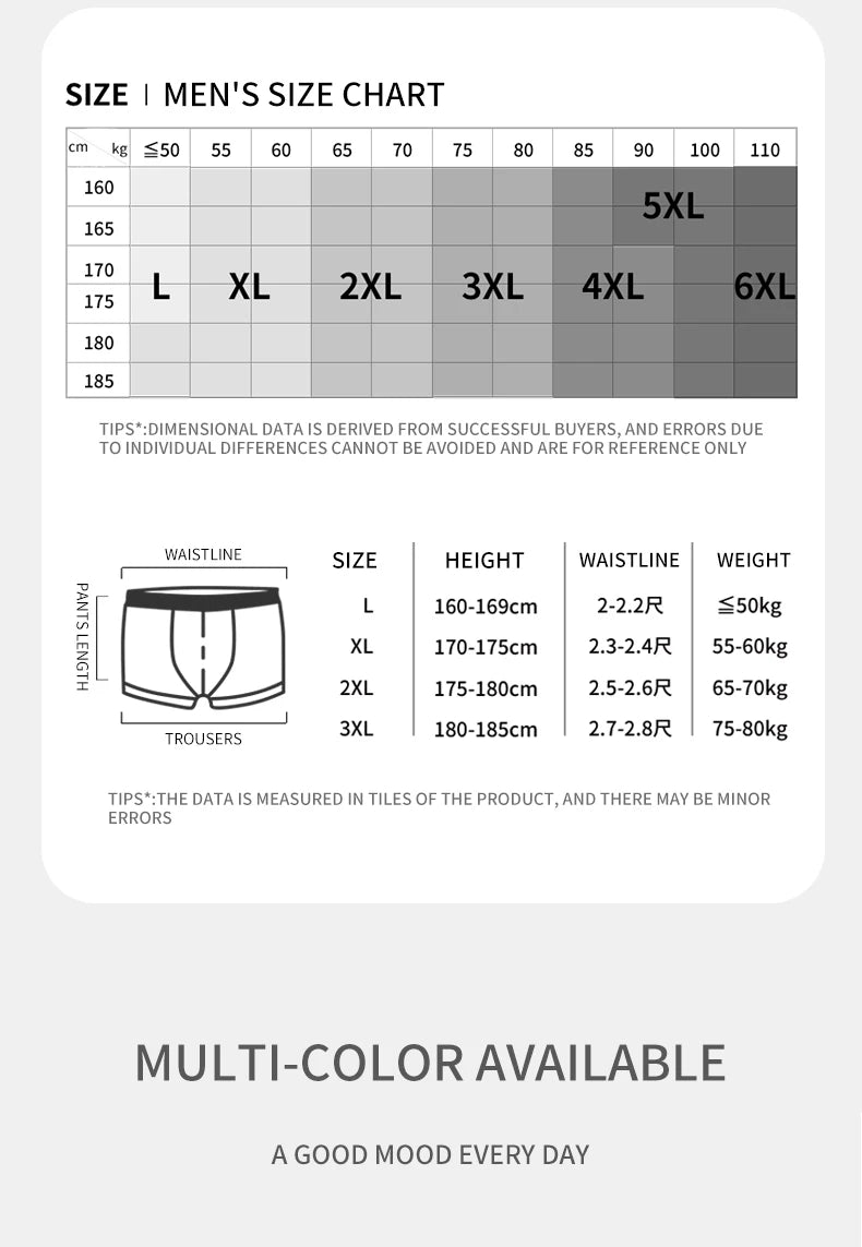 MIIOW 3 Peças Cueca Boxer Masculina de Seda Gelada Fibra Metálica Antiestática Cuecas Masculinas Sem Costura Bainha de Corte Cuecas Masculinas Boxers Shorts Trunk