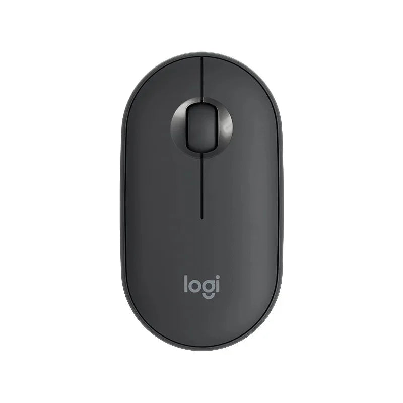 Mouse sem fio para tablet e laptop Logitech Pebble M350, Bluetooth, leve e fino, silencioso, para escritório, 2 em 1, com bateria/USB, estoque