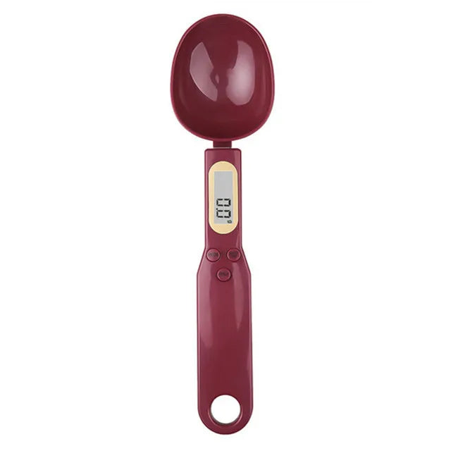 Mini balança de colher digital para cozinha balança eletrônica de alimentos LCD 0,1-500g farinha para cozinhar leite café pó peso medida colher