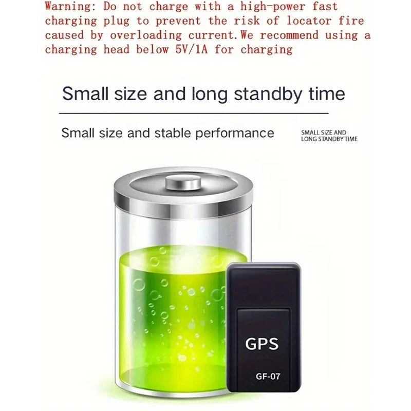Rastreador GPS magnético forte para carro, equipamento anti-perda e anti-roubo, mini localizador GPS portátil de posicionamento preciso