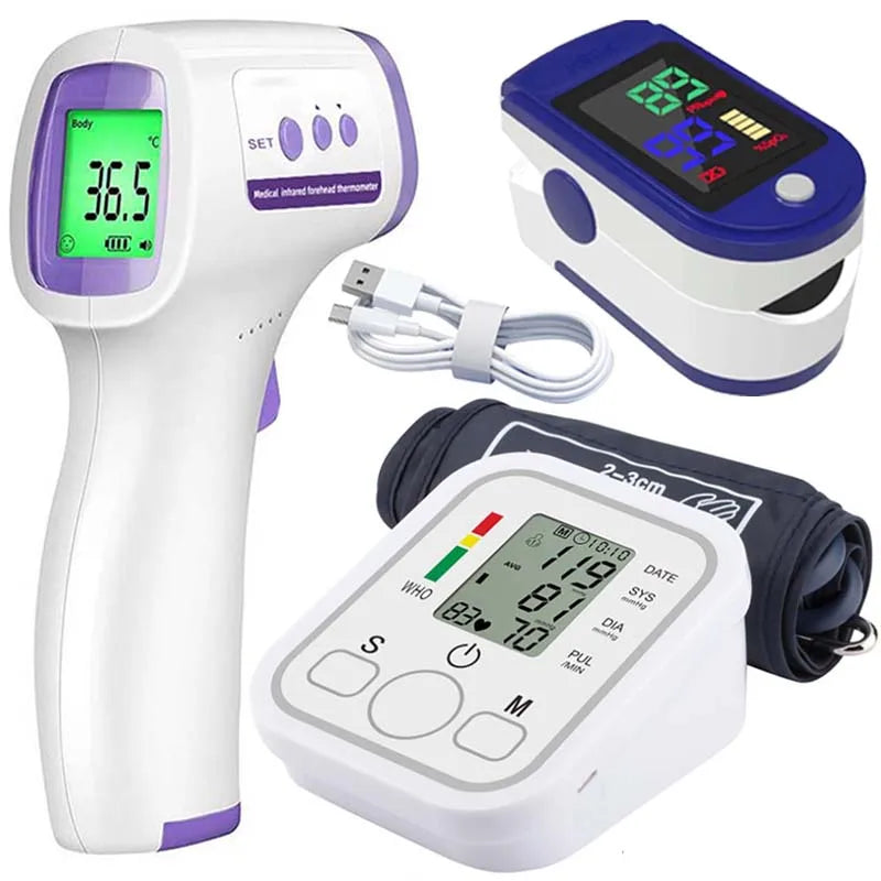 tens medidor de IO medidor de frequência cardíaca medidor de pulso monitor de PA medidor de pressão arterial digital de braço saudável manguito médico automático tonômetro de pressão