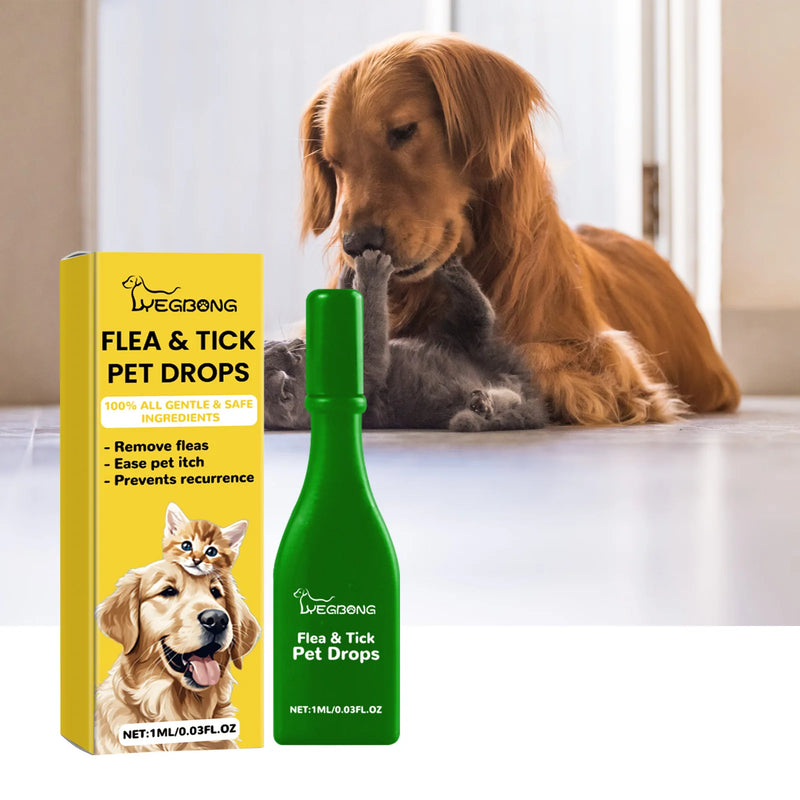 Gotas antipulgas para gatos, remove pulgas e piolhos, alivia coceira na pele, repelente externo de insetos, suprimentos para desparasitação, gotas para tratamento de carrapatos de animais de estimação