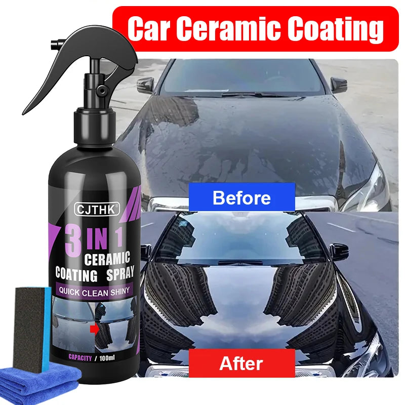 Revestimento líquido de nano revestimento cerâmico para automóveis, camada hidrofóbica de nanocristais, agente de revestimento de tinta de polimento, polimento de automóveis, revestimentos nano