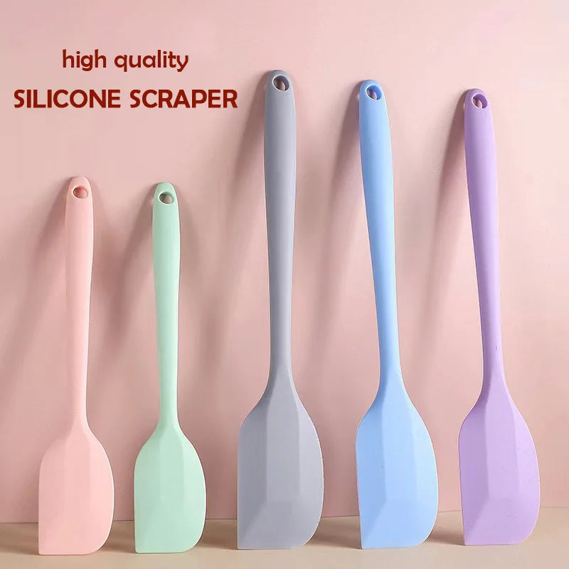 Espátula de creme de silicone Espátula de manteiga antiaderente Utensílios de cozinha resistentes ao calor Utensílios para assar bolos DIY