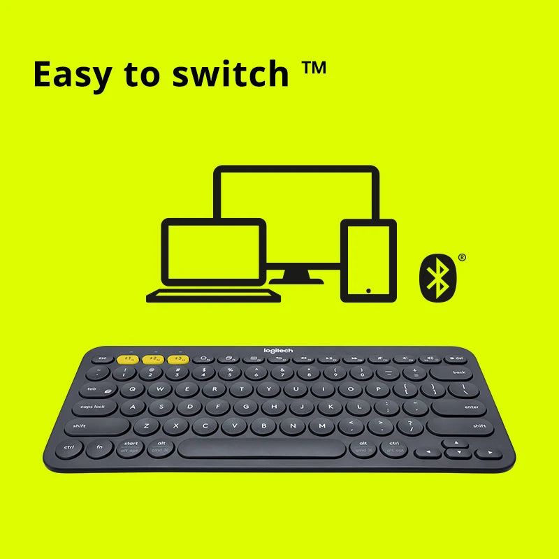 Logitech K380 Wireless Bluetooth Rede Vermelho Teclado Tablet iPad Office
