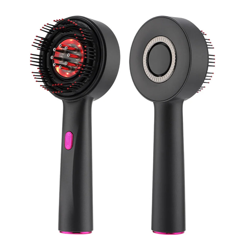Escova elétrica para crescimento capilar com máquina de luz infravermelha Apro point massagem no couro cabeludo exercício anti-queda de cabelo esfregão de cabelo com oitenta