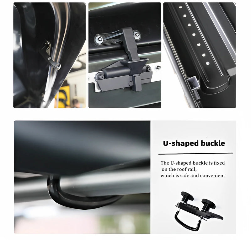 Suporte de bagagem para carro 570l para acampamento ao ar livre, à prova d'água, grande capacidade de armazenamento, caixa de teto para carro