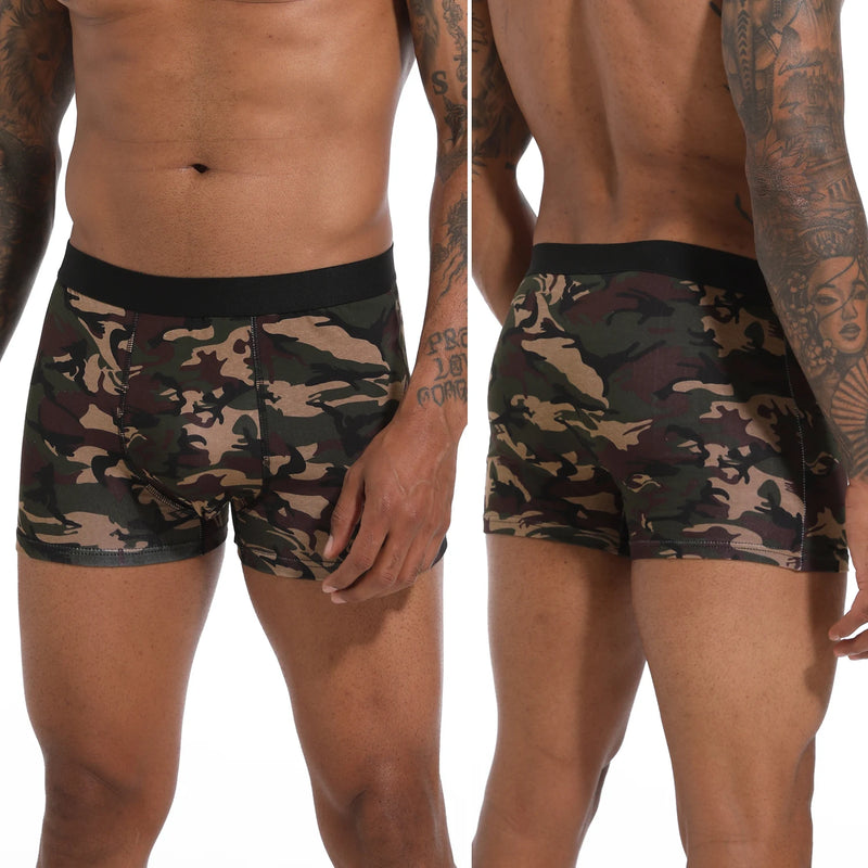 Pacote com 6 peças de cuecas boxer pretas masculinas, cuecas macias e respiráveis para homens, cuecas boxer slip 2024